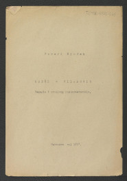 tekst autorstwa G. Ciołka pt. Ogród w Wilanowie. Badania i problemy konserwatorskie z maja 1947 r.                         , skan 1