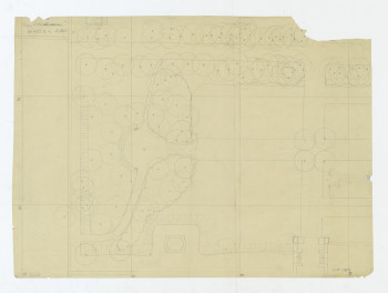 Wilanów-[szkic - sytuacyjny - kwatery Gaj Akademosa - podkład do projektu], skan 1