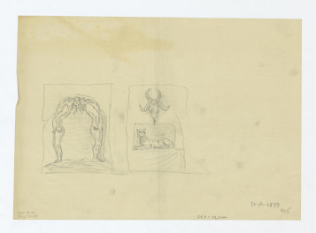 dwie rzeźby ogrodowe, skan 1