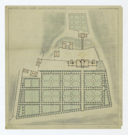 Ujazdów-Ujazdów 1606. Dwór i ogród włoski, według Al.. Albertini, AGAD, skan 1