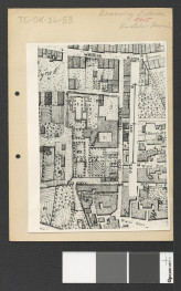 fragment planu wymienionego miasta z zaznaczonym klasztorem , skan 1