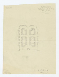 rzut parteru kwiatowego. Stan z 1773 roku, skan 1