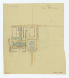 jedna z prób koncepcji rekonstrukcji zieleni i dróg przy bibliotece i audytorium maximum, skan 1