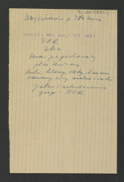 wypis z Kwestionariusz Ministerstwa Kultury i Sztuki z 1957 r. , skan 1