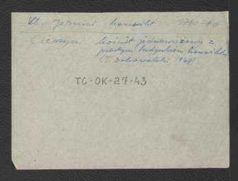 odsyłacz do T. Dobrowolski, 1948 wzmiankujący jednowieżowy kościół z prostym budynkiem konwentu , skan 1