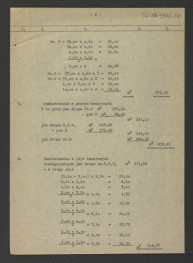 kosztorys do projektu techniczno-roboczego dróg i ścieżek: Wilanów – ogród pałacowy (kwatera przy figarni) autorstwa E. Dobrowolskiego z 19 marca 1962 r.  , skan 7