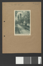 widok z pustelni na kościół , skan 1