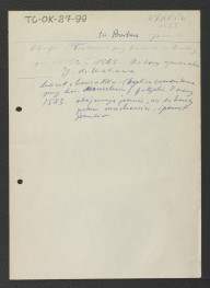 odsyłacz do Gloger Zygmunt, Encyklopedia Staropolska, Warszawa 1902 wzmiankujący osadzenie jezuitów przy kościele św. Barbary w 1588 r.; Podręczna Encyklopedia Kościelna, red. ks. Zygmunt Chełmicki, t. I-XLIV, Warszawa, 1904-1916 wskazujący na sprowadzenie jezuitów do Krakowa już trzy lata wcześniej w roku 1583, skan 1