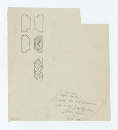 Ogród Saski-szkic do rekonstrukcji parterów, skan 1