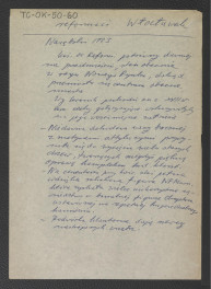 wypis z Narębski, 1923 wzmiankujący usytuowanie miejscowego klasztoru w świetle źródeł pisanych pochodzącego z XVII w. oraz pobliski cmentarz przy kościele , skan 1