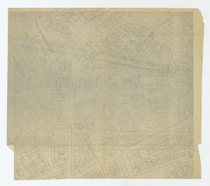 plan m. Warszawy - sytuacja okolic Rymarskiej, Placu Żelaznej Bramy  i Granicznej, skan 1