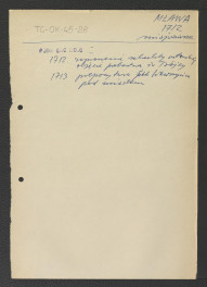 wypisy z Podręczna Encyklopedia Kościelna, red. ks. Zygmunt Chełmicki, t. I-XLIV, Warszawa, 1904-1916 zawierające ważniejsze daty w XVIII-wiecznych dziejach miejscowego klasztoru począwszy od roku 1713, skan 2