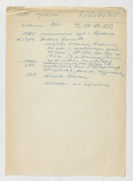 wypisy z Orłowicz Meczysław, Przewodnik po Poznańskiem, Lwów/Warszawa 1921 zawierający chronologię ważniejszych wydarzeń w dziejach miejscowego klasztor     , skan 1
