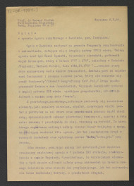 dwa egzemplarze 4-stronnicowej opinii w sprawie zabytkowego ogrodu w tej miejscowości autorstwa G. Ciołka z 5 maja 1958 r., skan 1