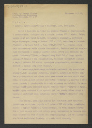 dwa egzemplarze 4-stronnicowej opinii w sprawie zabytkowego ogrodu w tej miejscowości autorstwa G. Ciołka z 5 maja 1958 r., skan 5