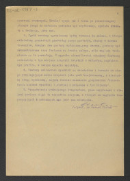 dwa egzemplarze 4-stronnicowej opinii w sprawie zabytkowego ogrodu w tej miejscowości autorstwa G. Ciołka z 5 maja 1958 r., skan 8