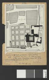 reprodukcja rzutu zespołu klasztornego w Mogile opracowana przez Gerarda Ciołka według planu z 1848 r. , skan 1