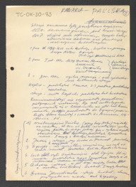karty wypisu z Poradny, Pakość zawierający chronologię miejscowego klasztoru w XVII w. oraz zwięzły opis kaplic wschodzących w skład Kalwarii, skan 3
