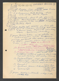 karty wypisu z Poradny, Pakość zawierający chronologię miejscowego klasztoru w XVII w. oraz zwięzły opis kaplic wschodzących w skład Kalwarii, skan 5