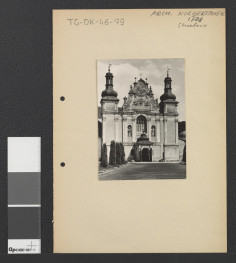 elewacja frontowa kościoła klasztornego  , skan 1