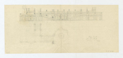 Pałac Namiestnikowski-robocze rozwiązanie ściany oporowej, skan 1