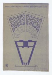 opracowany plan ogrodu z roku 1737 według Karczewskiego (odbitka ozalidowa) , skan 1