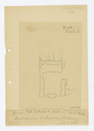 Pałac Potockich-plan sytuacyjny z 1785, skan 1