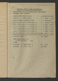 kosztorys budowlany do projektu technicznego opracowanego przez G. Ciołka w lipcu 1962 r.; jedenaście kart , skan 12
