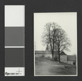 fragment zabudowań i muru klasztornego , skan 1