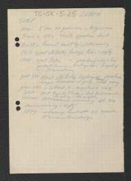 wypis z Słownika Geograficznego Królestwa Polskiego dotyczący usytuowania miejscowej wioski oraz ważniejszych epizodów w dziejach miejscowego opactwa , skan 1