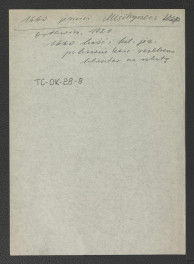 odsyłacz do Orłowicz Mieczysław, 1920 wzmiankujący kościół i kolegium zaistniałe ok. 1660 r. , skan 1