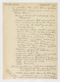 wypis z Majkowski, 1923 wzmiankujący usytuowanie klasztoru oraz jego dziejów, skan 2