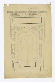 Pałac i Ogród Radziejowskiego (Raczyńskich)-plan ogrodu z wykazem projektowanych drzew, skan 1