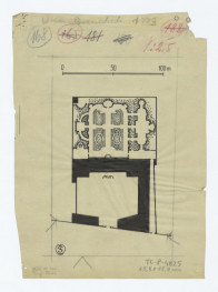 plan sytuacyjny. Stan z 1773 roku, skan 1