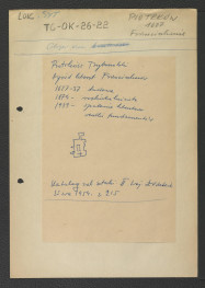 odsyłacz do Gloger Zygmunt, Encyklopedia Staropolska, Warszawa 1902; wypis z Katalog Zabytków Sztuki w Polsce: Woj. Łódzkie, t. II, red. Szablowski Jerzy, Warszawa 1954, s. 215 zawierający zwięzłą chronologię miejscowego klasztoru począwszy od 1627 r. kiedy to rozpoczęto budowę opactwa; zawiera szkicowy plan obiektu                              , skan 1