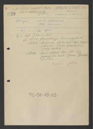 odsyłacz do Gloger Zygmunt, Encyklopedia Staropolska, Warszawa 1902 wzmiankujace zaistnienie klasztoru około 1650 r. oraz jego kasatę w 1864 r.; wypis z Katalogu Zabytków-Janów Lubelski zawierający zwięzłą chronologię miejscowego założenia począwszy od roku jego założenia , skan 1
