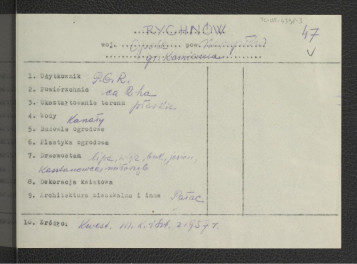 wypis z Kwestionariusz Ministerstwa Kultury i Sztuki z 1957 r.    , skan 1
