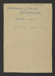 karta opisowa do reprodukcji ryciny zamieszczonej w Wernher F.B., Topografia Śląska, 1744-1768, skan 1