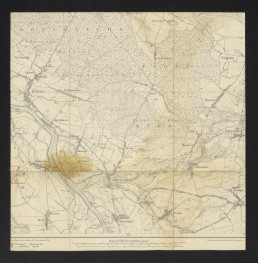 niemieckojęzyczna mapa (1 : 25000) przedstawiająca fragment Opolszczyzny               , skan 1