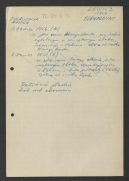 notatka dotycząca usytuowania miejscowego klasztoru                      , skan 1