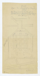 Ogród i Pałac Poniatowskich-opracowanie odrysu planu ogrodu według "Planta Łazienek Królewskich z przyległościami wymierzona Geometrycznie przez Imć Panów Kadetów w roku 1787., skan 1