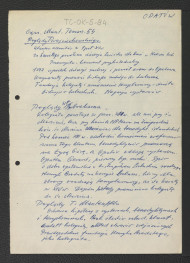 notatka dotyczącaq poglądów Tadeusza Wojciechowskiego, Władysława Abrahama i Tadeusza Manteuffla dotycząca miejscowej fundacji , skan 1