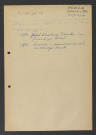 odsyłacz do Gloger Zygmunt, Encyklopedia Staropolska, Warszawa 1902 wzmiankujący kasatę klasztoru z 1864 r.; wypis z Podręczna Encyklopedia Kościelna, red. ks. Zygmunt Chełmicki, t. I-XLIV, Warszawa, 1904-1916 wzmiankujący ufundowanie klasztoru w 1770 r. przez Józefa Konstantego Trzaska oraz kasatę z przeniesieniem do Nowego Miasta w 1892 , skan 1