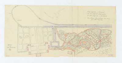 odrys planu ogrodu wykonany przez Adama Olendzkiego, skan 1