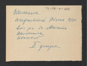 notatka dotycząca miejscowego kościoła św. Marcina                    , skan 1