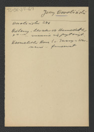 odsyłacz do Ossoliński, 246 wzmiankujący miejscowy klasztor , skan 1