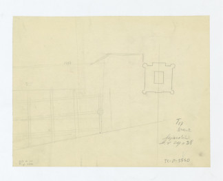 Ujazdów-szkicowa rekonstrukcja alej ogrodu według materiałów archiwalnych, skan 1