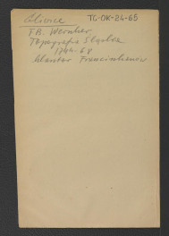 odsyłacz do Wernher Friedrich Bernhard, Topografia Śląska, 1744-1768 wzmiankujący miejscowy klasztor franciszkanów , skan 1
