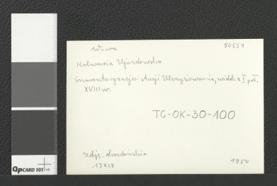 projekt trzech krzyży w ramach miejscowej Kalwarii; wykonany prawdopodobnie w 1950 r.; z zasobu Archiwum Drezdeńskiego, skan 2