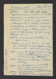 wypis z Podręczna Encyklopedia Kościelna, red. ks. Zygmunt Chełmicki, t. I-XLIV, Warszawa, 1904-1916 dotyczący dziejów miejscowego klasztoru     , skan 1
